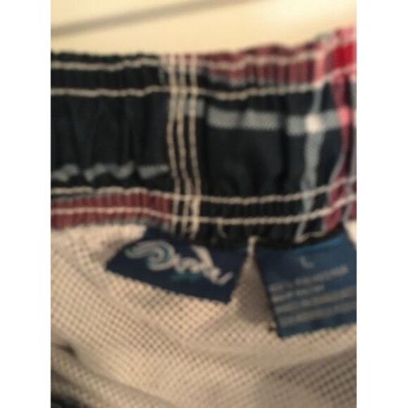 Kanu Surf Men's Plaid Swim Board Shorts 1 Piece Size Large Multicolor - Picture 7 of 11
